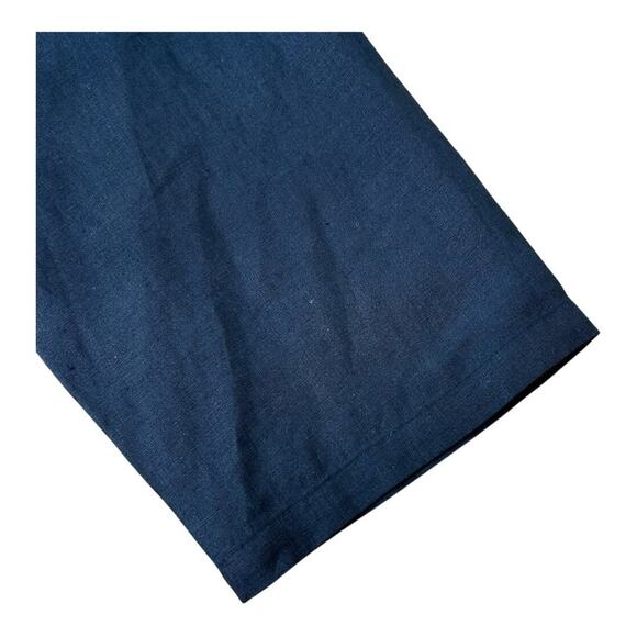 Eileen Fisher Organic Linen Round Neck Box Top L Black - Picture 9 of 12